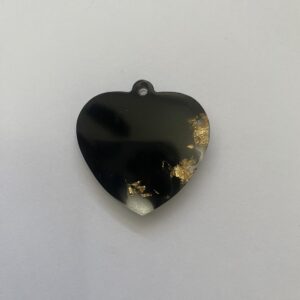 Placa Resina Corazon Unicolor Pigmento elegante