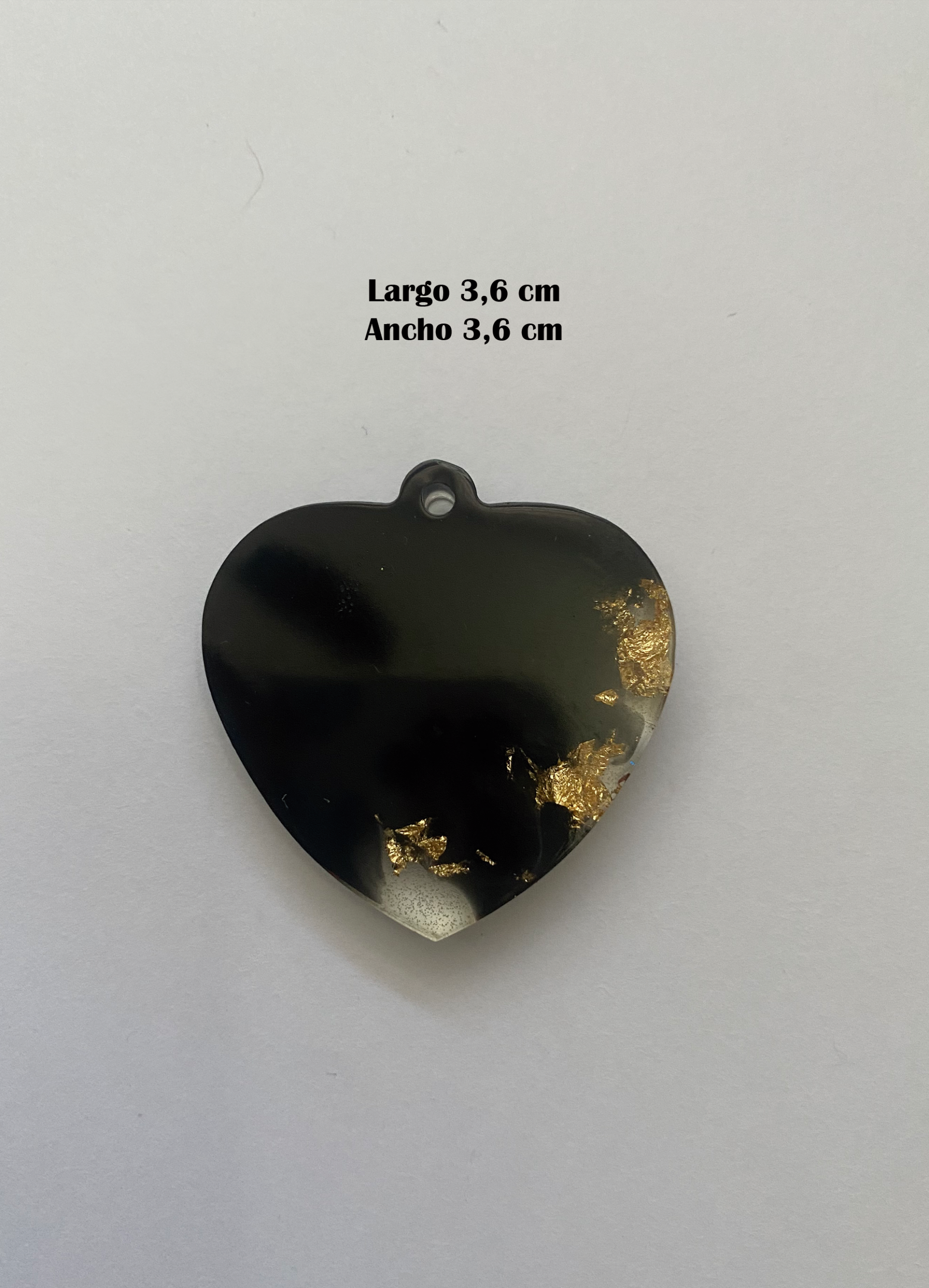 Placa Resina Corazon Glitter - Imagen 2