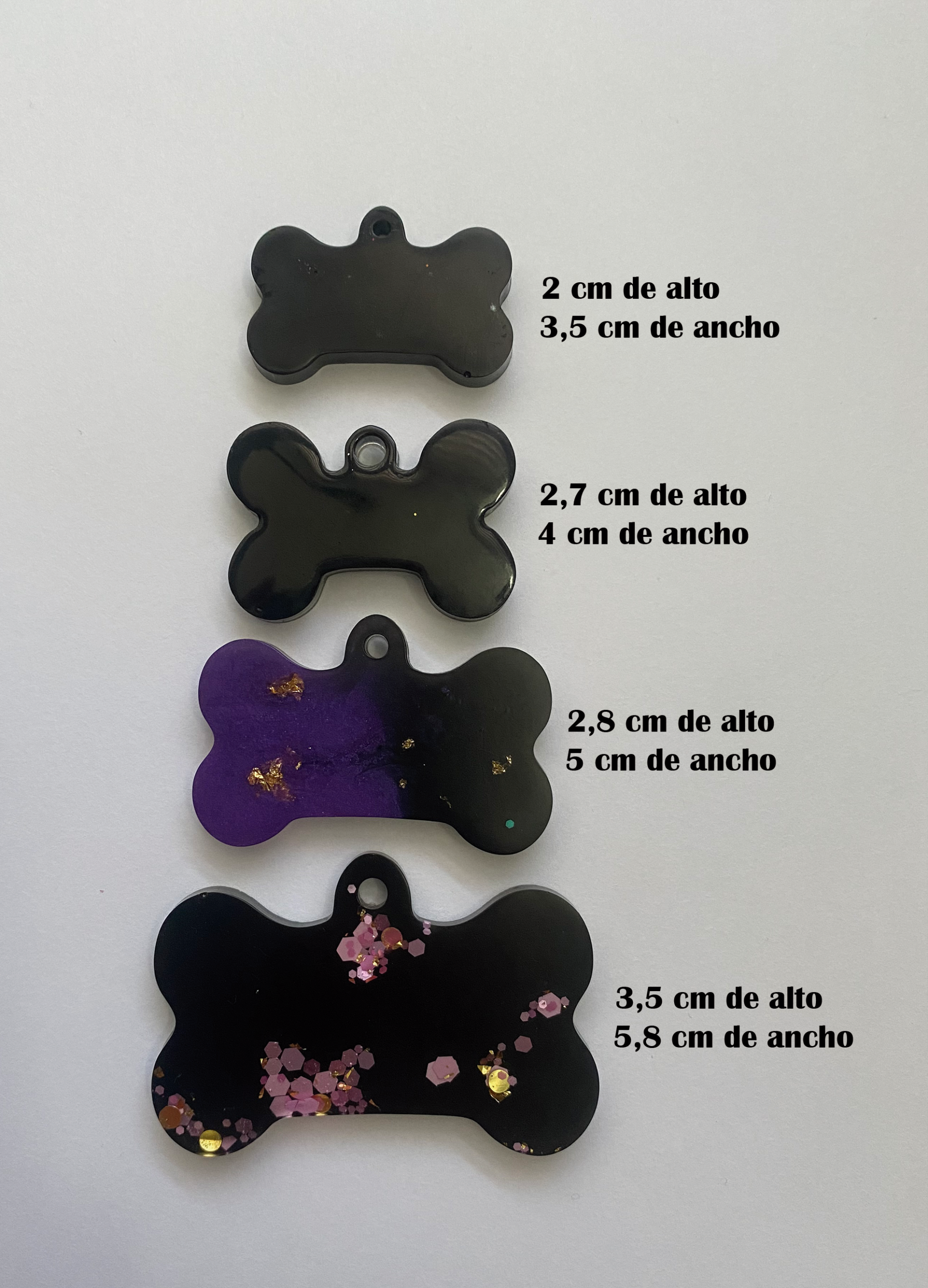 Placa Resina Hueso Glitter - Imagen 4