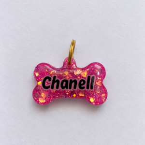 Placa Resina Hueso Glitter