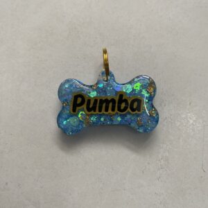 Placa Resina Hueso mezcla Glitter mineral
