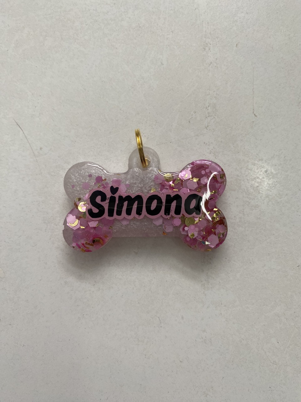 Placa Resina Hueso Pigmento-Glitter en ascenso