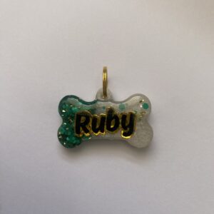 Placa Resina Hueso Glitter con mineral-Pigmento 50-50