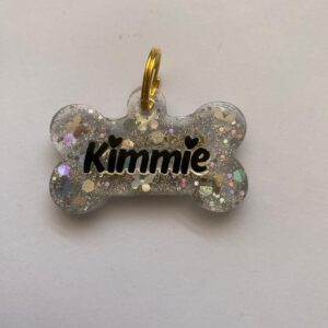Placa Resina Hueso mezcla Decoracion-Glitter