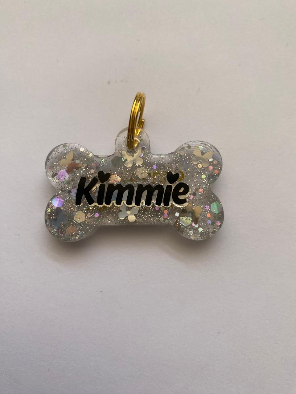 Placa Resina Hueso mezcla Decoracion-Glitter