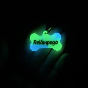 Placa Resina Hueso Pigmento luminoso cruzado