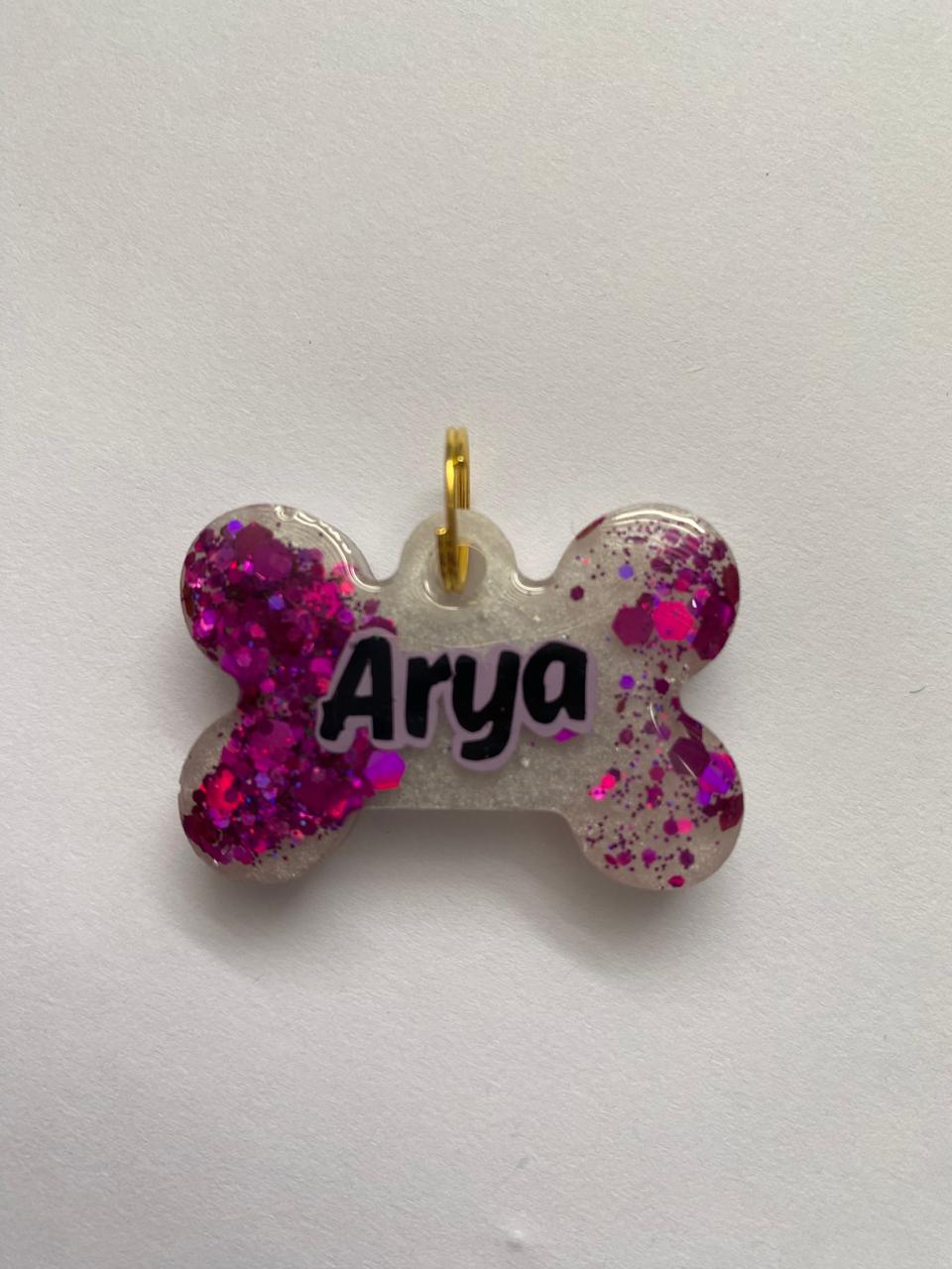 Placa Resina Hueso Pigmento-Glitter en descenso