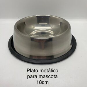 Plato metalico para mascotas