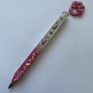 Lapiz recargable personalizado pigmento - glitter- patita