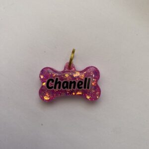 Placa Resina Hueso Glitter