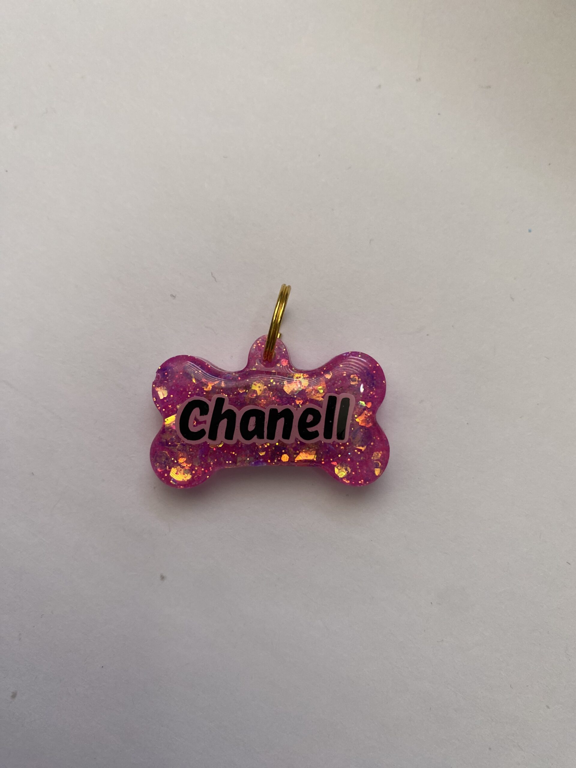 Placa Resina Hueso Glitter