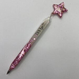 Lapiz recargable personalizado glitter-Pigmento-estrella