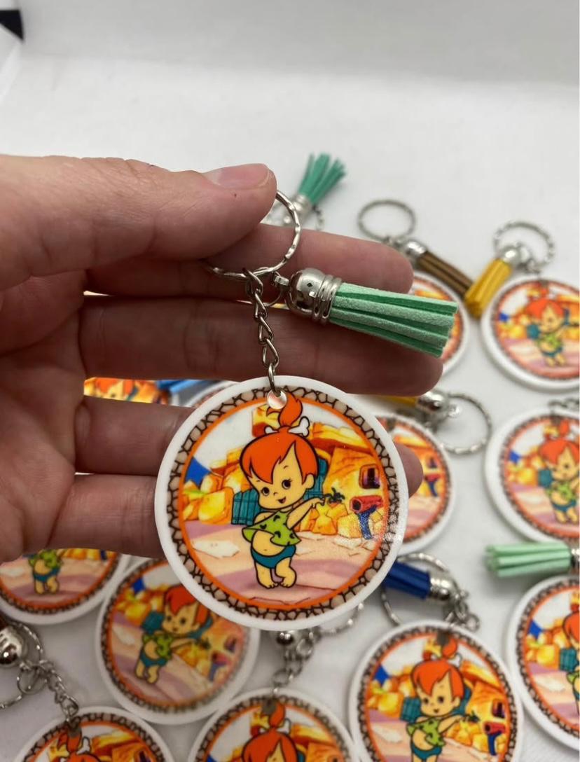 Llavero Acrílico Redondo Personalizado – Sublimado por Ambos Lados