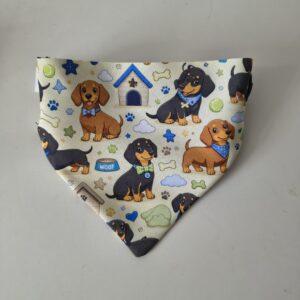 Bandanas personalizadas sin pompom con elastico para mascotas