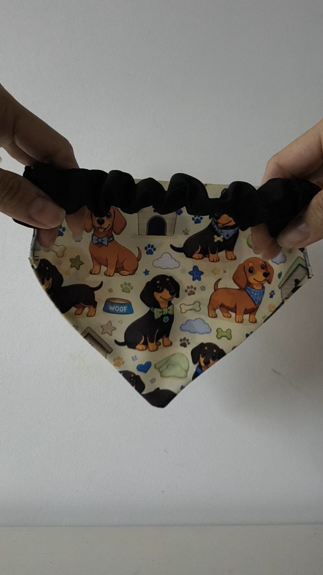 Bandanas personalizadas sin pompom con elastico para mascotas - Imagen 3