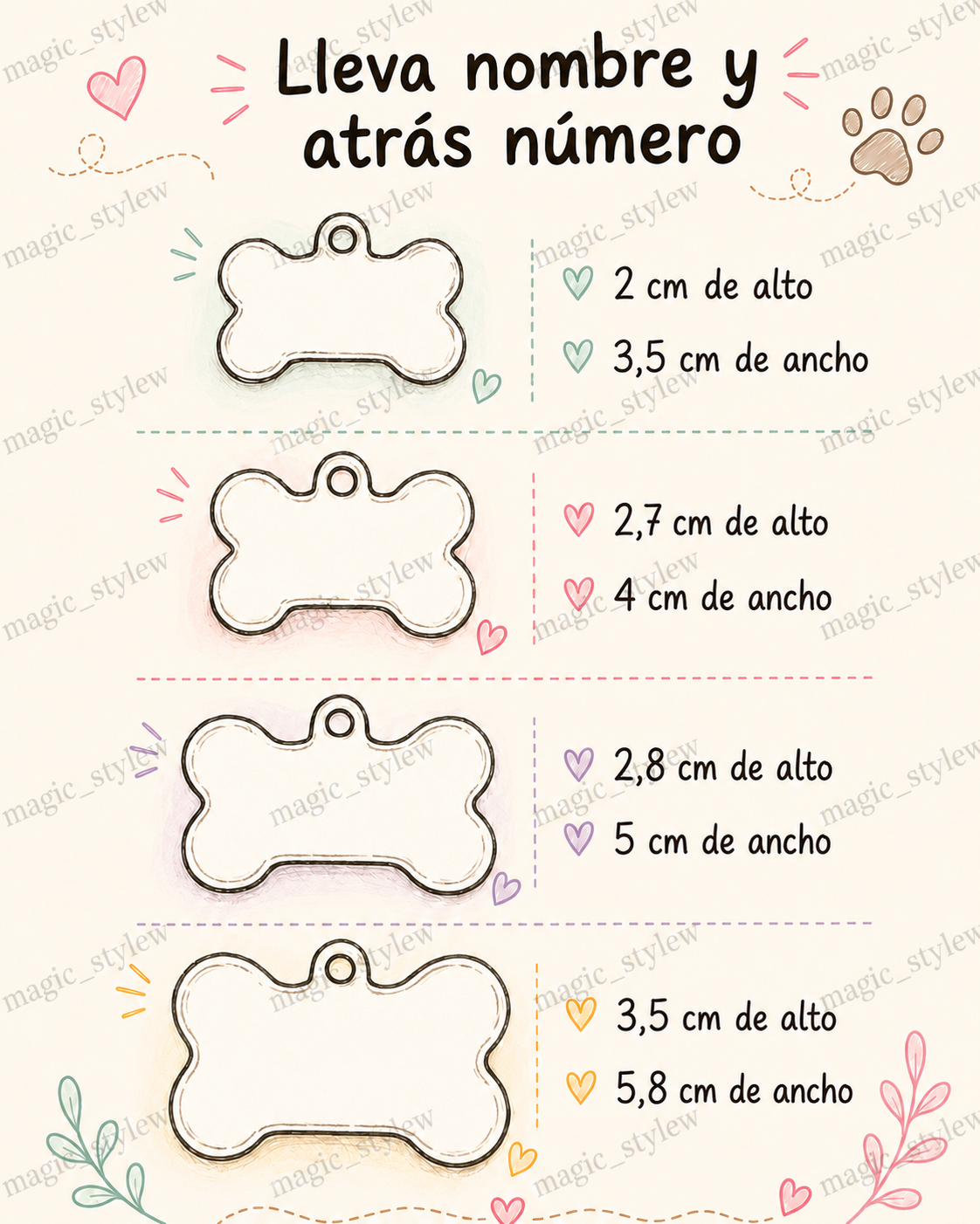Placa Resina Hueso Duo glitter - Imagen 2