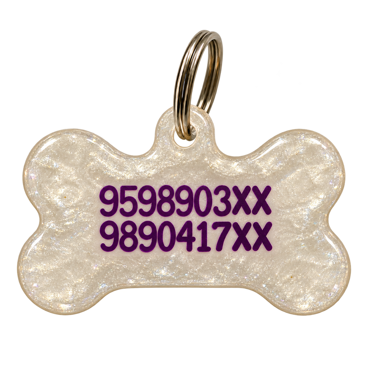 Placa Resina Hueso diseños halloween, nombre y numeros de telefonos en la parte de atras - Imagen 5